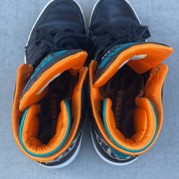 Converse ERX 260 basketball shoes MID Black/Teal Animal Pack DON C M 8.5 / W 10 - Picture 7 of 8